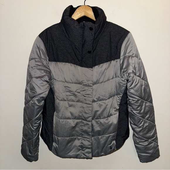 Smartwool Smartloft 150 Gray and Black Puffer Jacket Women’s Size Medium